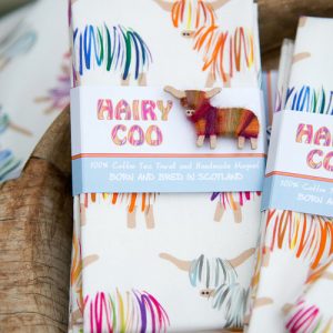 Hairy Coo - Tea Towel & Magnet